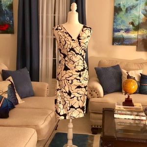 The Limited Black & White dress wrap around style